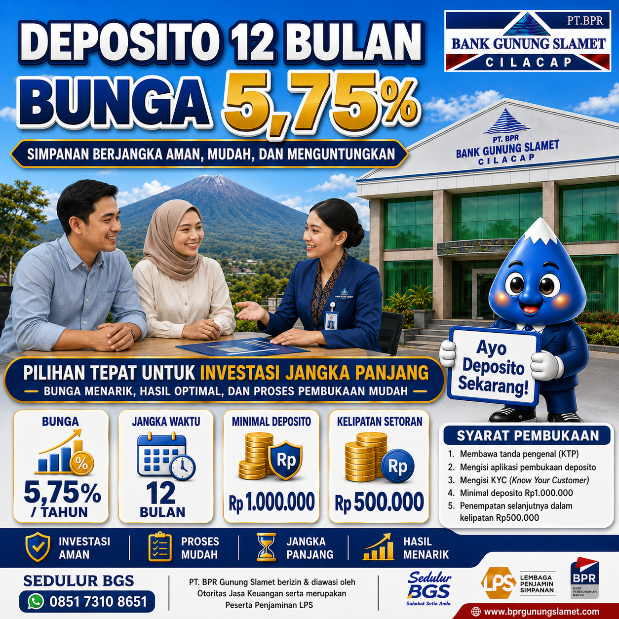 Deposito 12 Bulan Bunga 5,75%